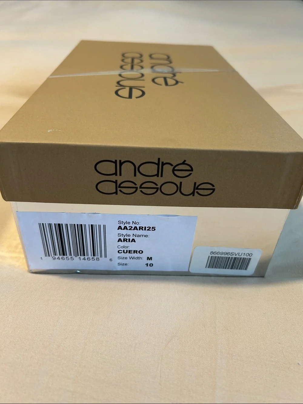 Andre Assous Aria Wedge Sandal Color: Cuero Size 10 NWT